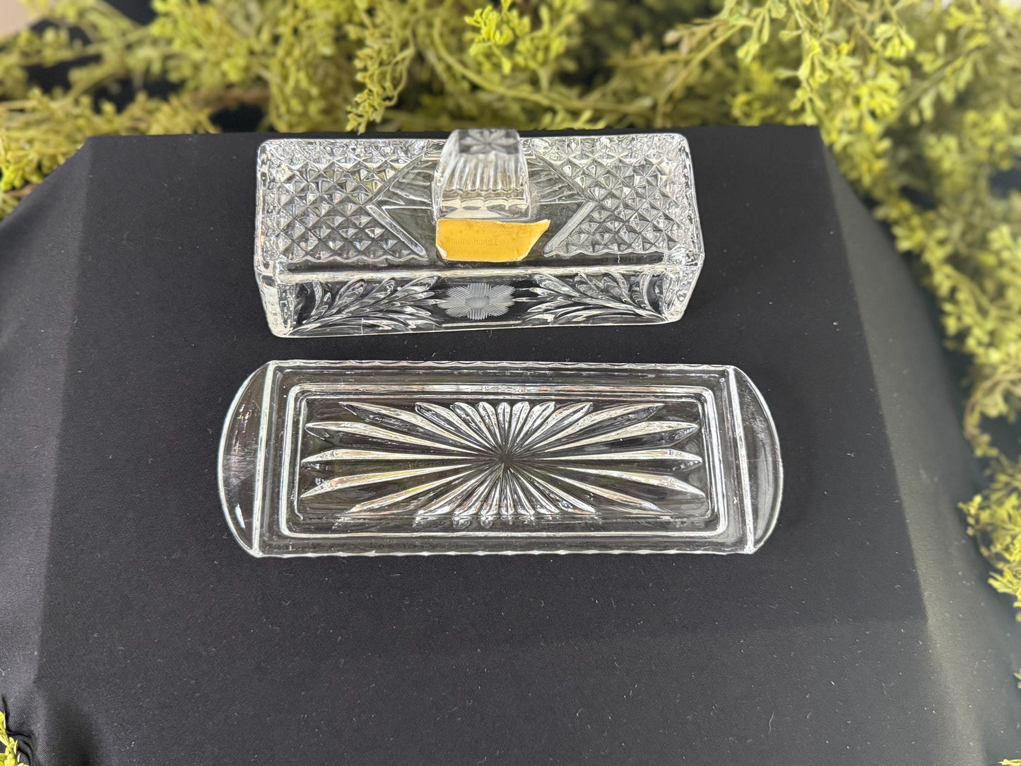 Bleikristall Crystal Butter Dish