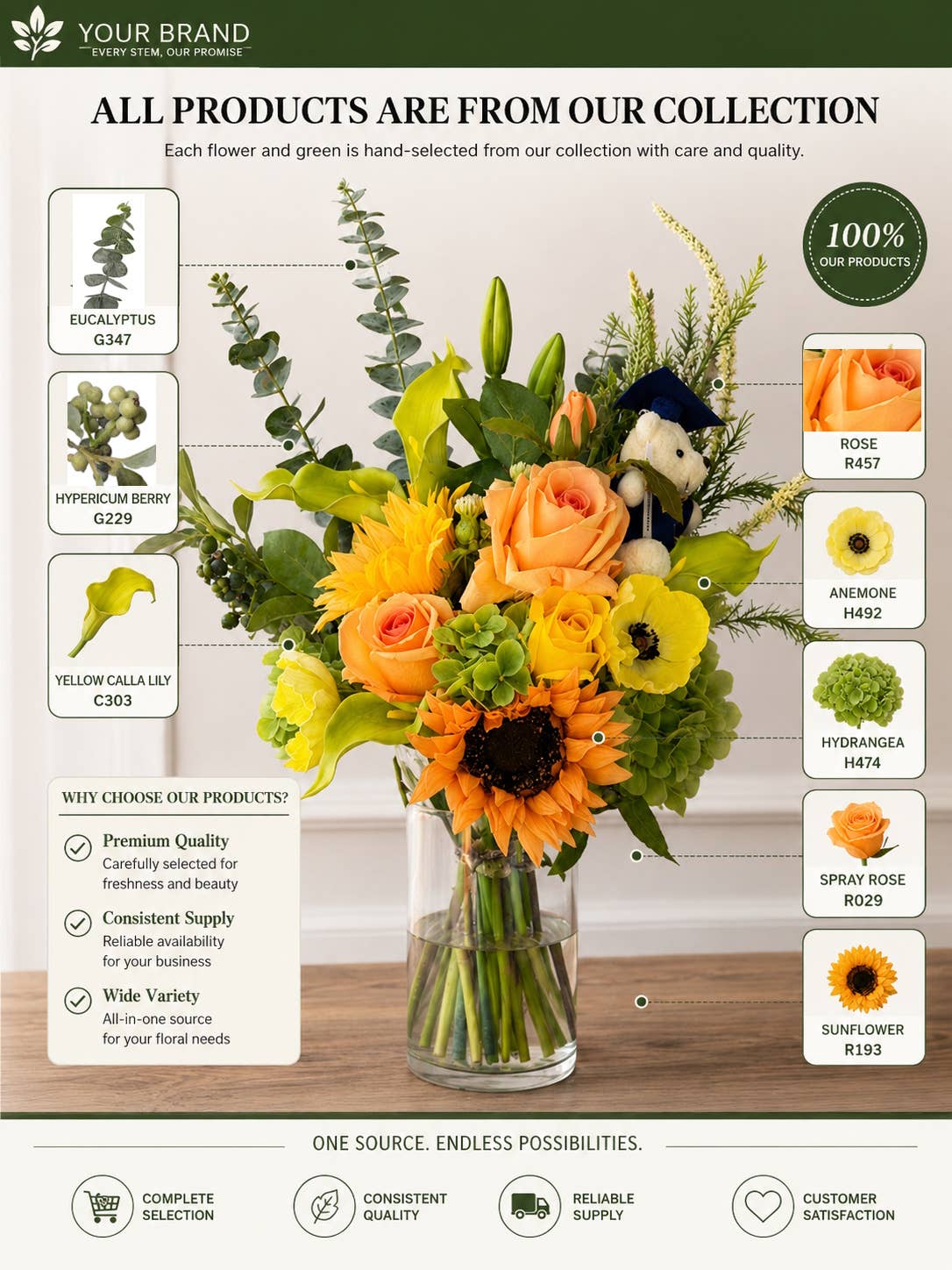 34.5"Desinger's Pick-Artificial Frosty Berry spray