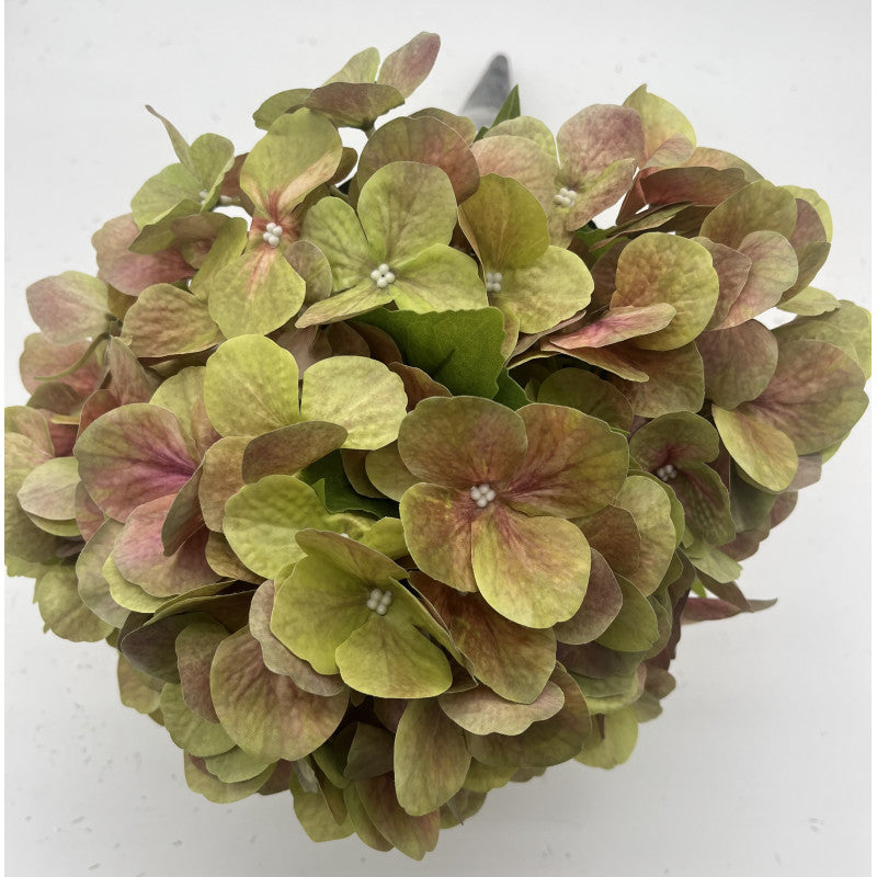 21" garden hydrangea bush (rose/green)