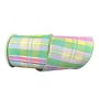 LIGHT YELLOW-MINT-PINK-BLUE-RED POSEY PLAID WIRED RIBBON