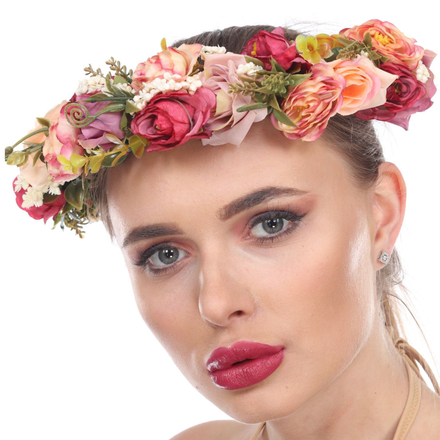 Floral Crown Headpiece, Multi Color