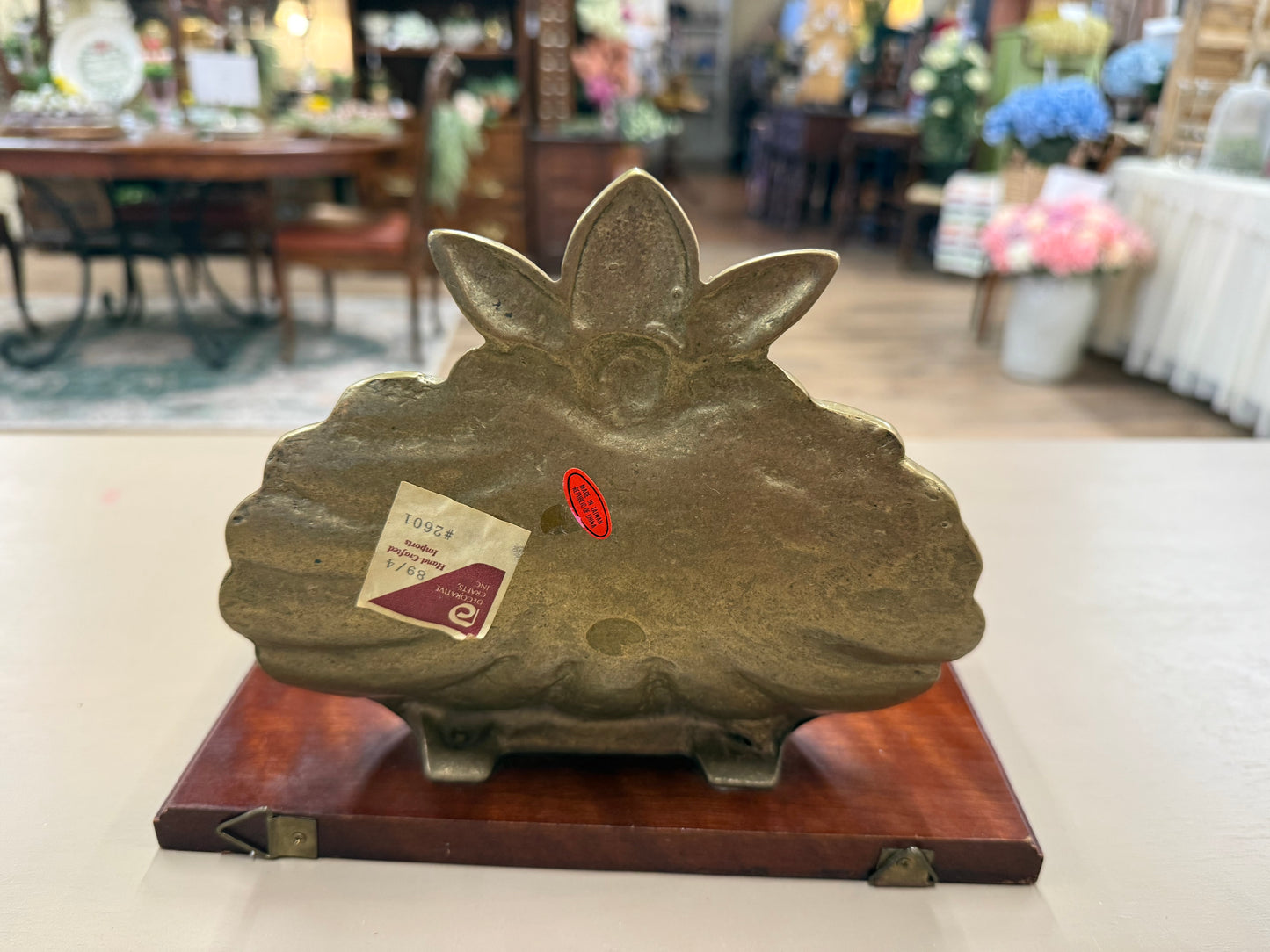 Decorative Crafts Inc Brass Wall Sconce Shelve