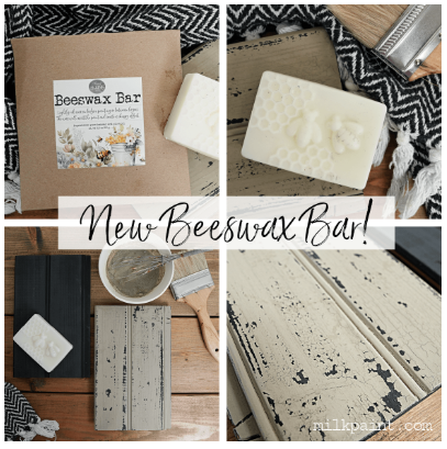 beeswax bar – wax resist for distressing milk paint