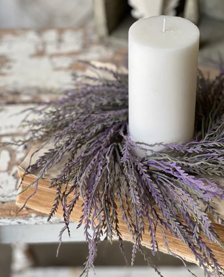 Ever After Sage Candle Ring | 13" | Purple