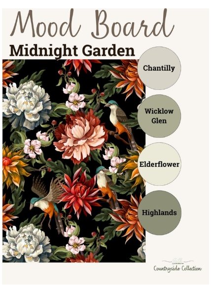Midnight Garden - A2 Rice Decoupage Paper