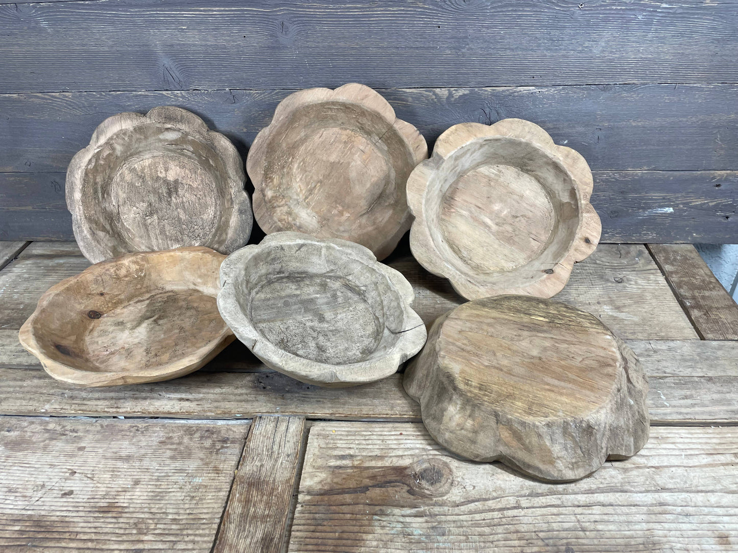 Handcrafted Small Flower Dough Bowl