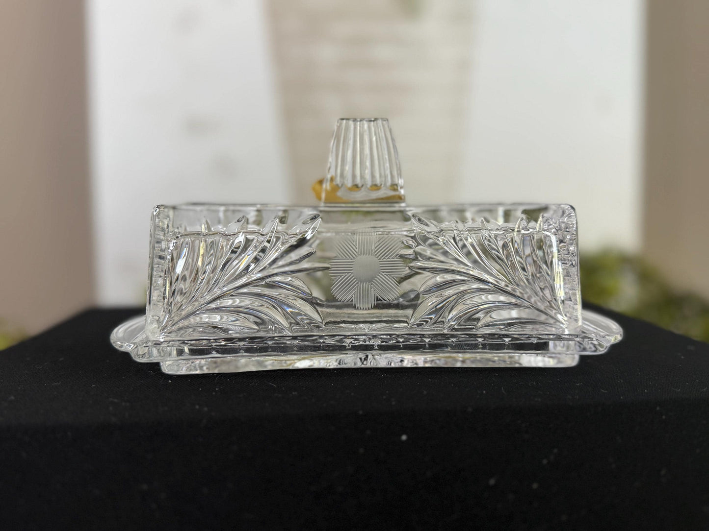 Bleikristall Crystal Butter Dish