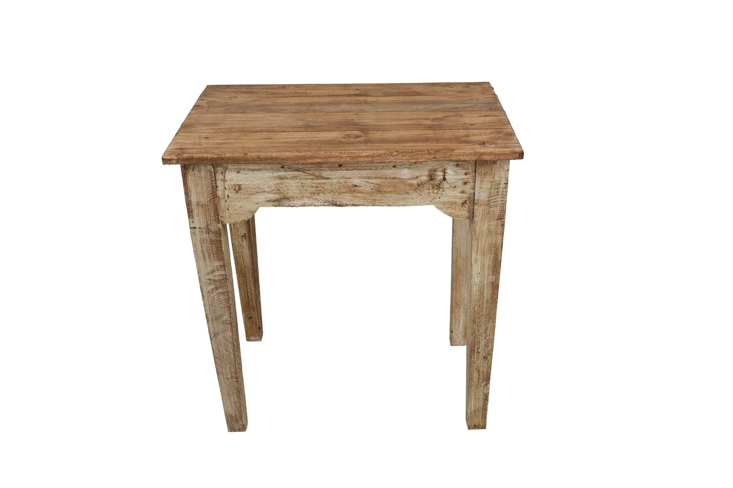 Tobin Farmhouse Display Table: Antiqued White