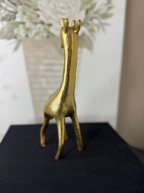 Brass MCM Giraffe Cast Figure Sculpture 9" tall