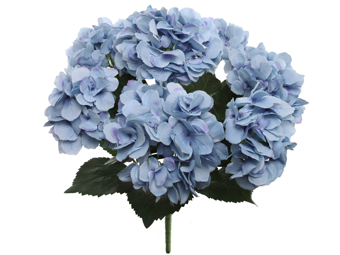 20" Light Blue Hydrangea Bush - Artificial Hydrangea Flowers
