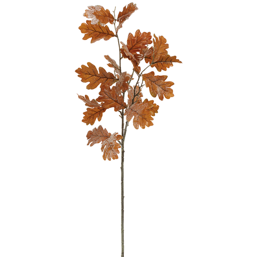 Iced Oak Leaf Spray Brown | 33"