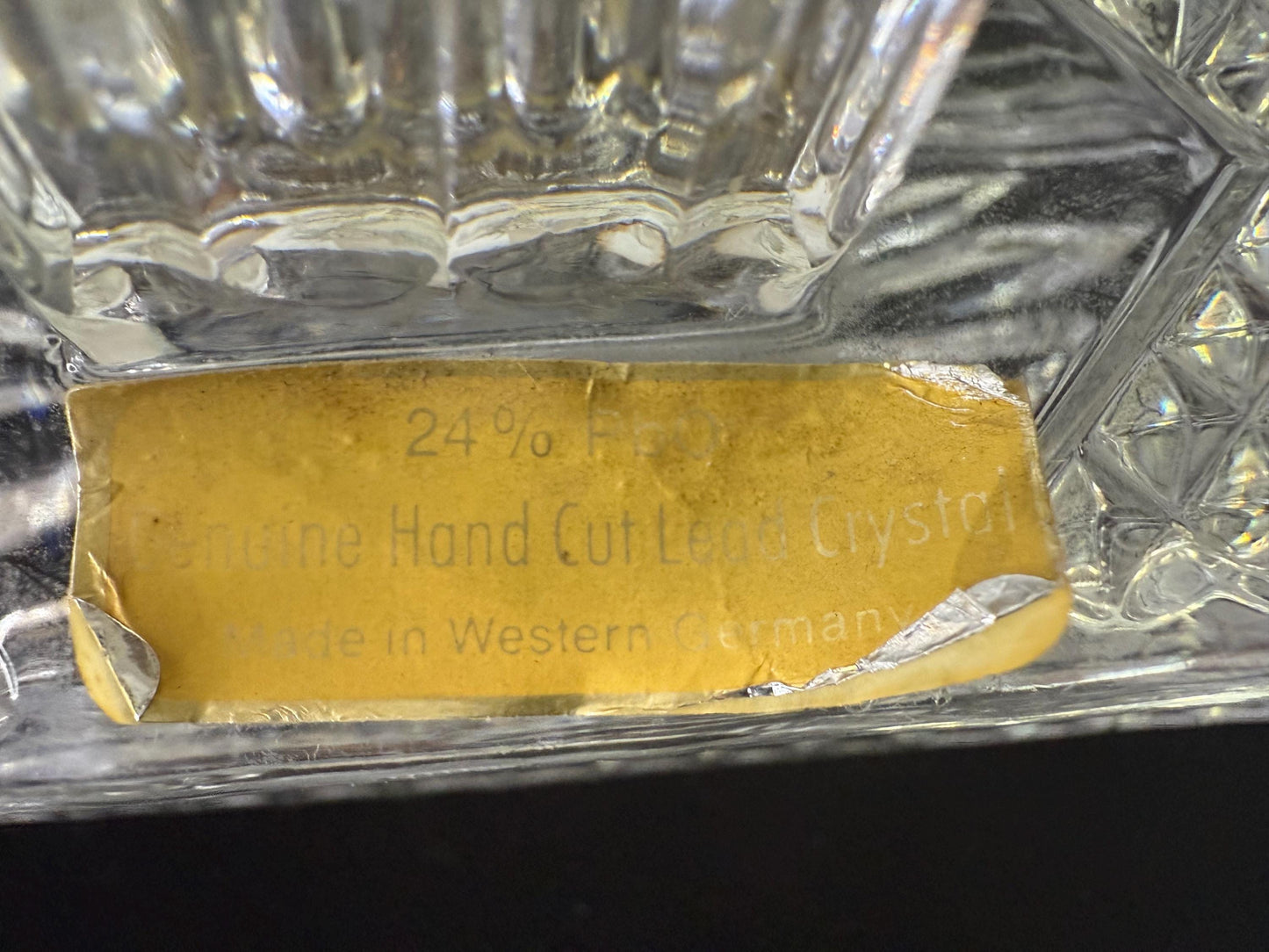 Bleikristall Crystal Butter Dish