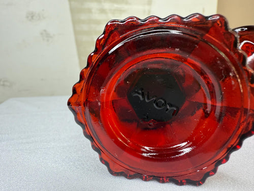 Avon Cape Cod 1876 Ruby Red pair of goblets
