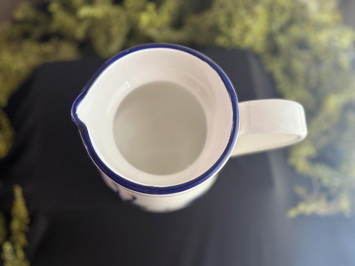 Vintage Rosenthal Netter white & blue geese large pitcher