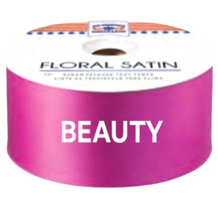 Indoor/Outdoor Water Resistant Floral Satin Ribbon