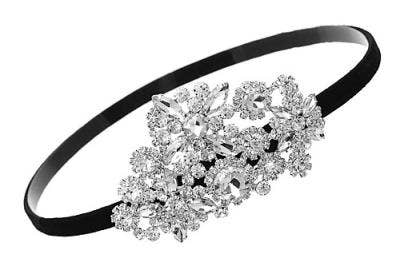 71629 - Rhinestone Flower Headband