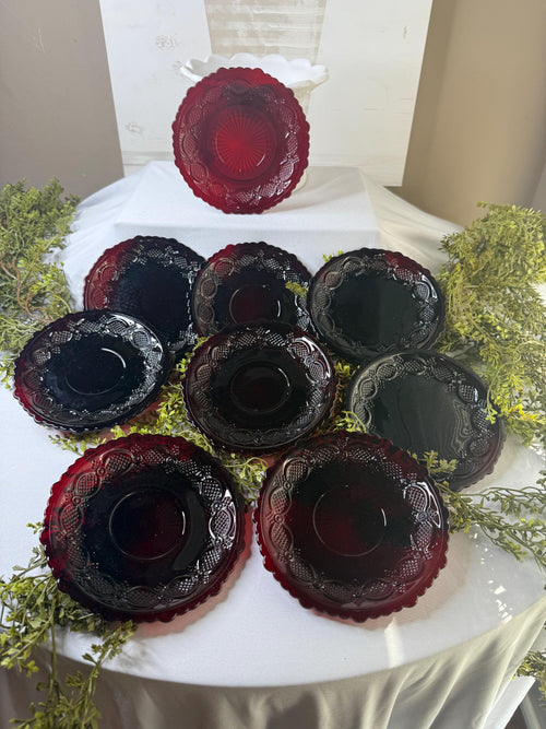 Avon Cape Cod 1876 Ruby Red 6” plate