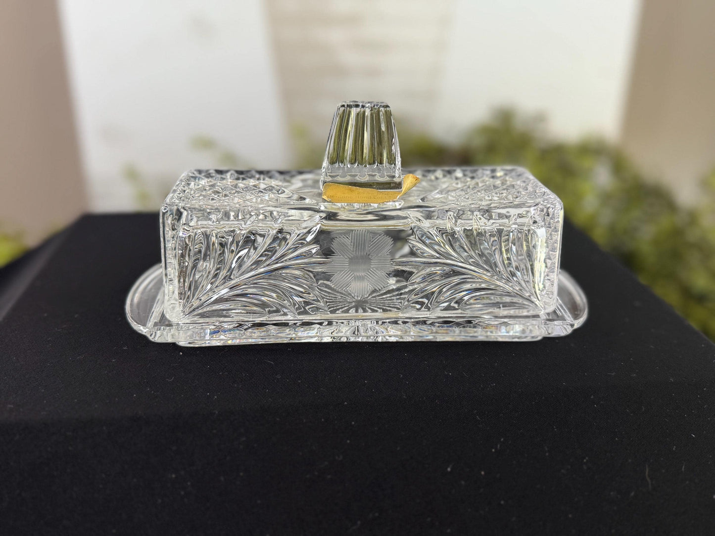 Bleikristall Crystal Butter Dish