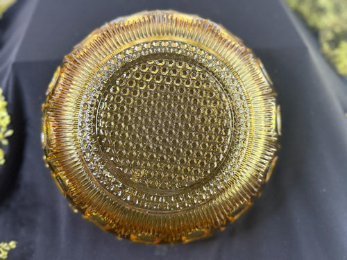 Vintage Bartlett Manhattan Honey Amber Serving Bowl