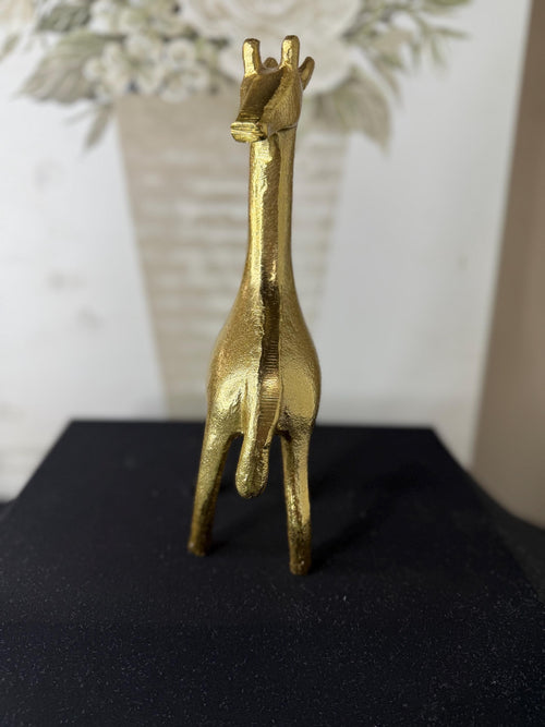 Brass MCM Giraffe Cast Figure Sculpture 9" tall