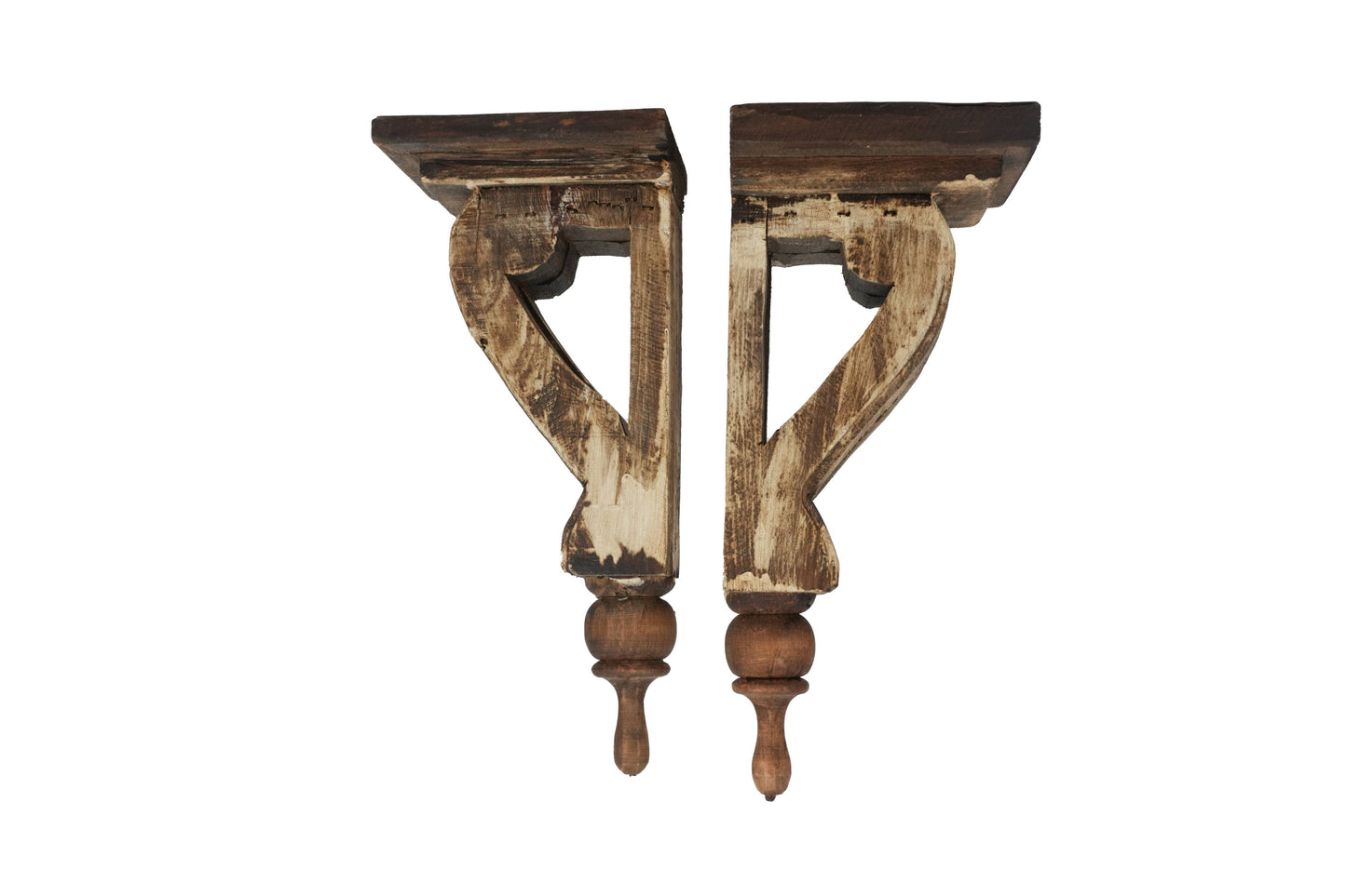 Joliet Farmhouse Rustic Corbel: Antiqued White