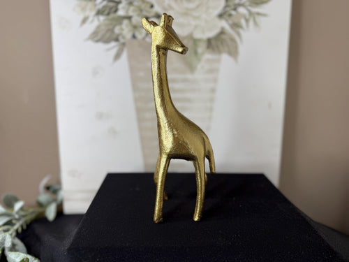 Brass MCM Giraffe Cast Figure Sculpture 9" tall