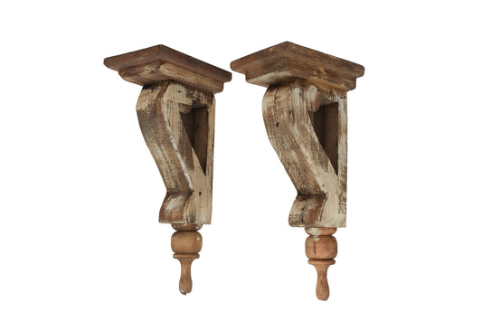 Romeo Farmhouse Rustic Corbel: Soft White