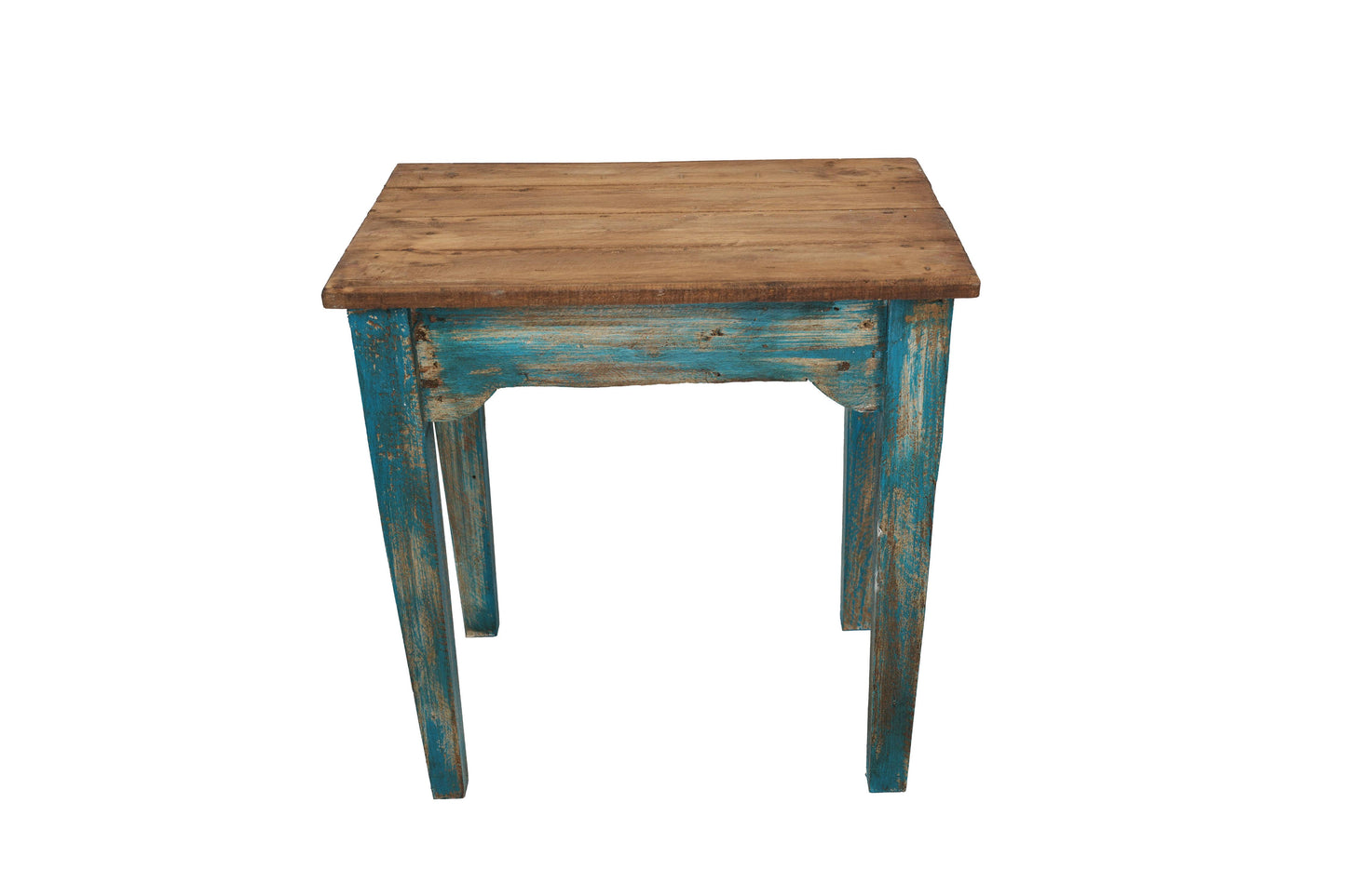 Tobin Farmhouse Display Table: Turquoise