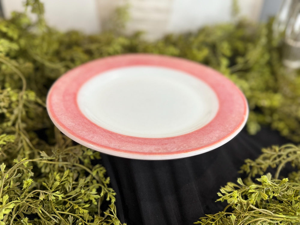 Vintage Pyrex Flamingo Pink plates 8.5 “