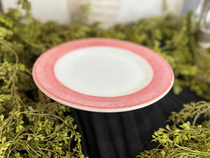 Vintage Pyrex Flamingo Pink plates 8.5 “