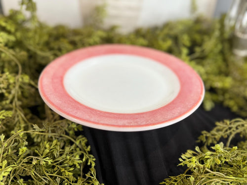 Vintage Pyrex Flamingo Pink plates 8.5 “