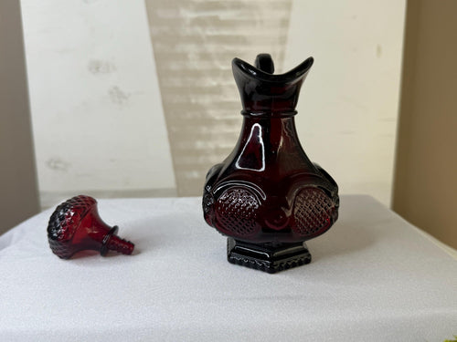 Avon Cape Cod 1876 Ruby Red Decanter