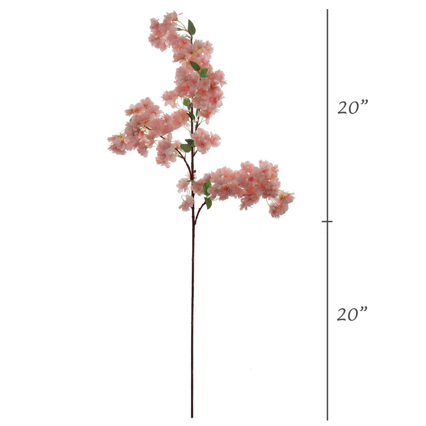 3-Pack: Soft Pink 40" Cherry Blossom Stem With Silk Flowers