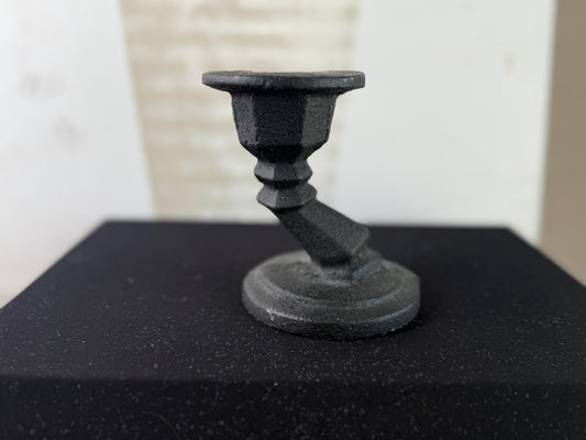 Cast iron candle holder