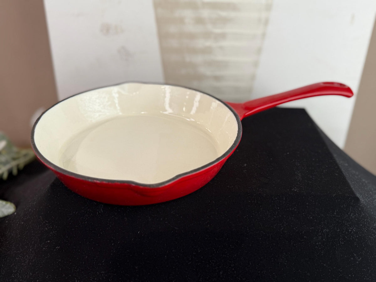 Cast Iron Enameled 9” skillet