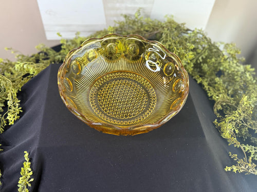 Vintage Bartlett Manhattan Honey Amber Serving Bowl