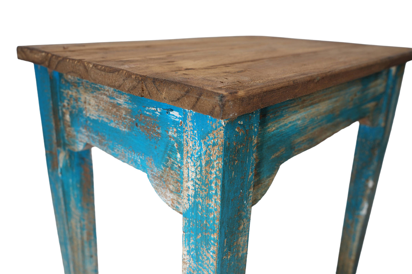 Tobin Farmhouse Display Table: Turquoise