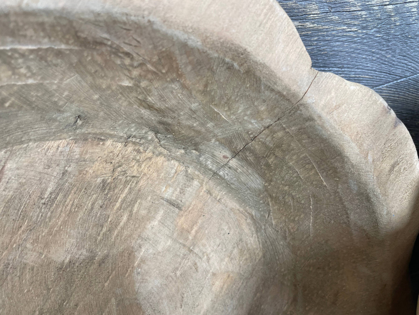 Handcrafted Small Flower Dough Bowl