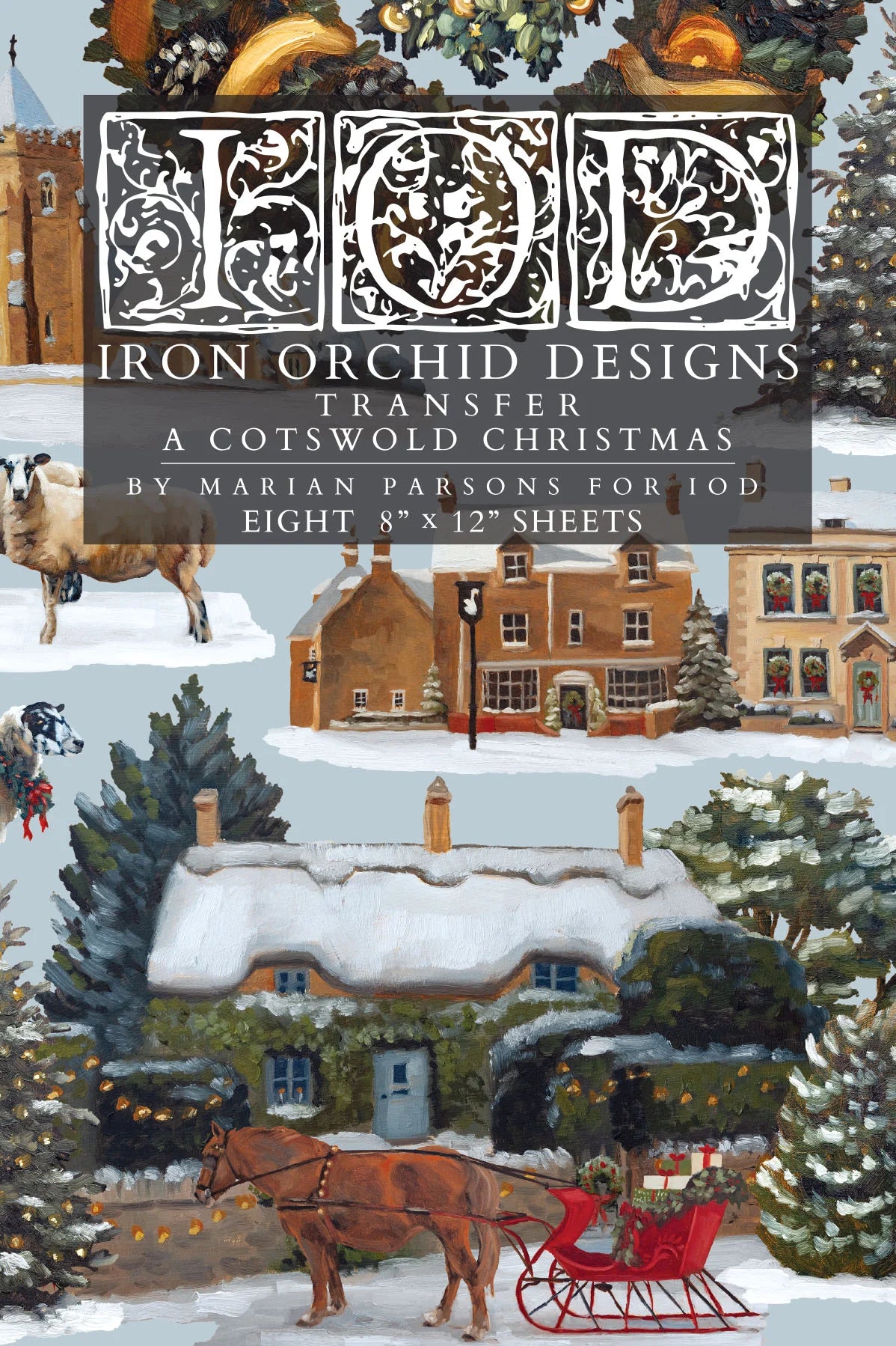 A Cotswold Christmas IOD Transfer 8x12 Pad™