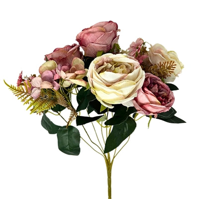 English Garden Mix Rose Bush x 9 - Mauve 17” (12/72)