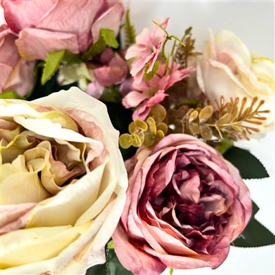 English Garden Mix Rose Bush x 9 - Mauve 17” (12/72)