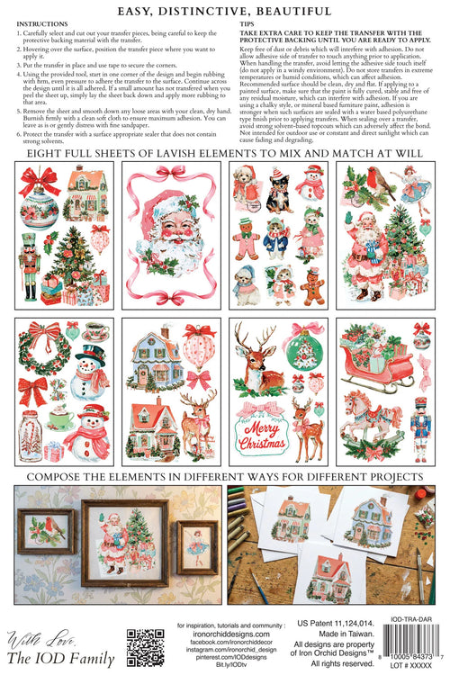 Darling Holiday IOD Transfer 8x12 Pad™