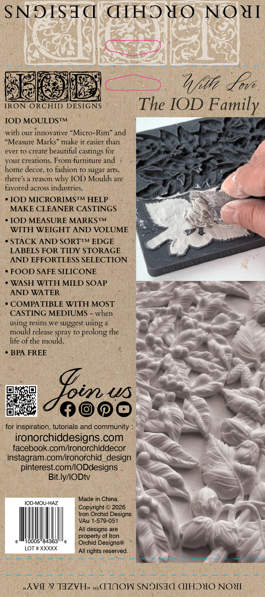 Hazel & Bay 6x10 IOD Mould™