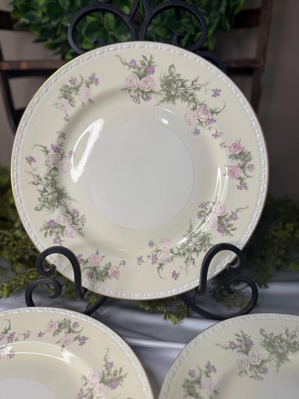 Homer Laughlin eggshell 10 inch dinner plates