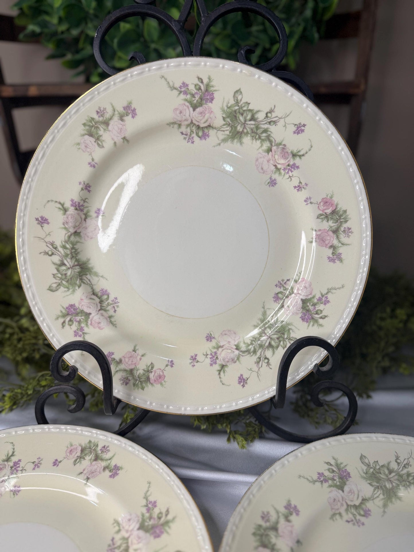 Homer Laughlin eggshell 10 inch dinner plates