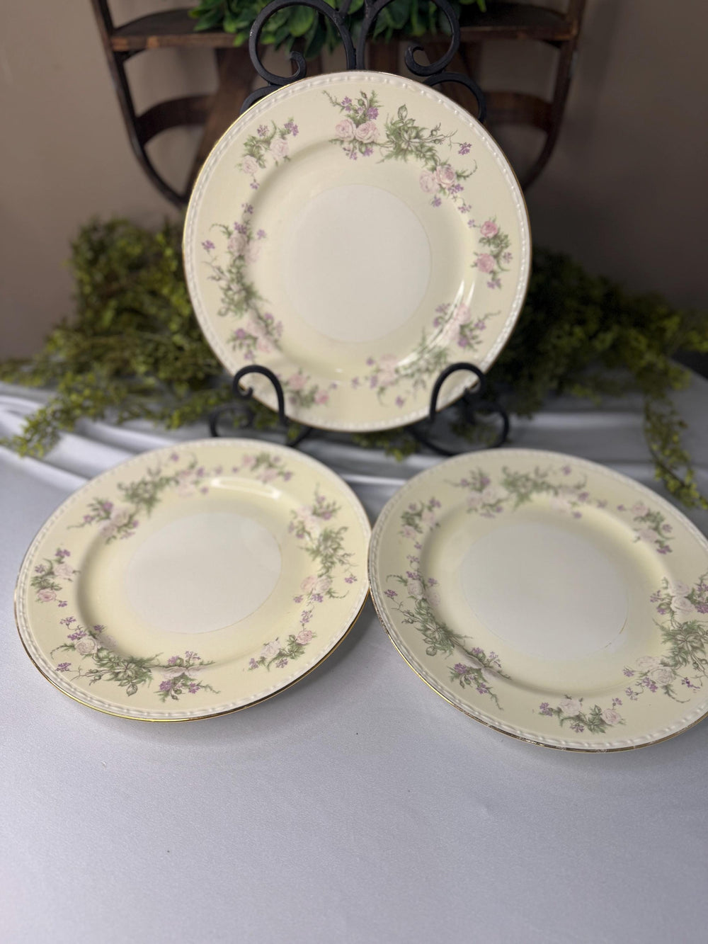 Homer Laughlin eggshell 10 inch dinner plates