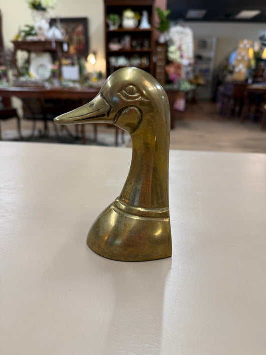 Mallard Brass Bookend