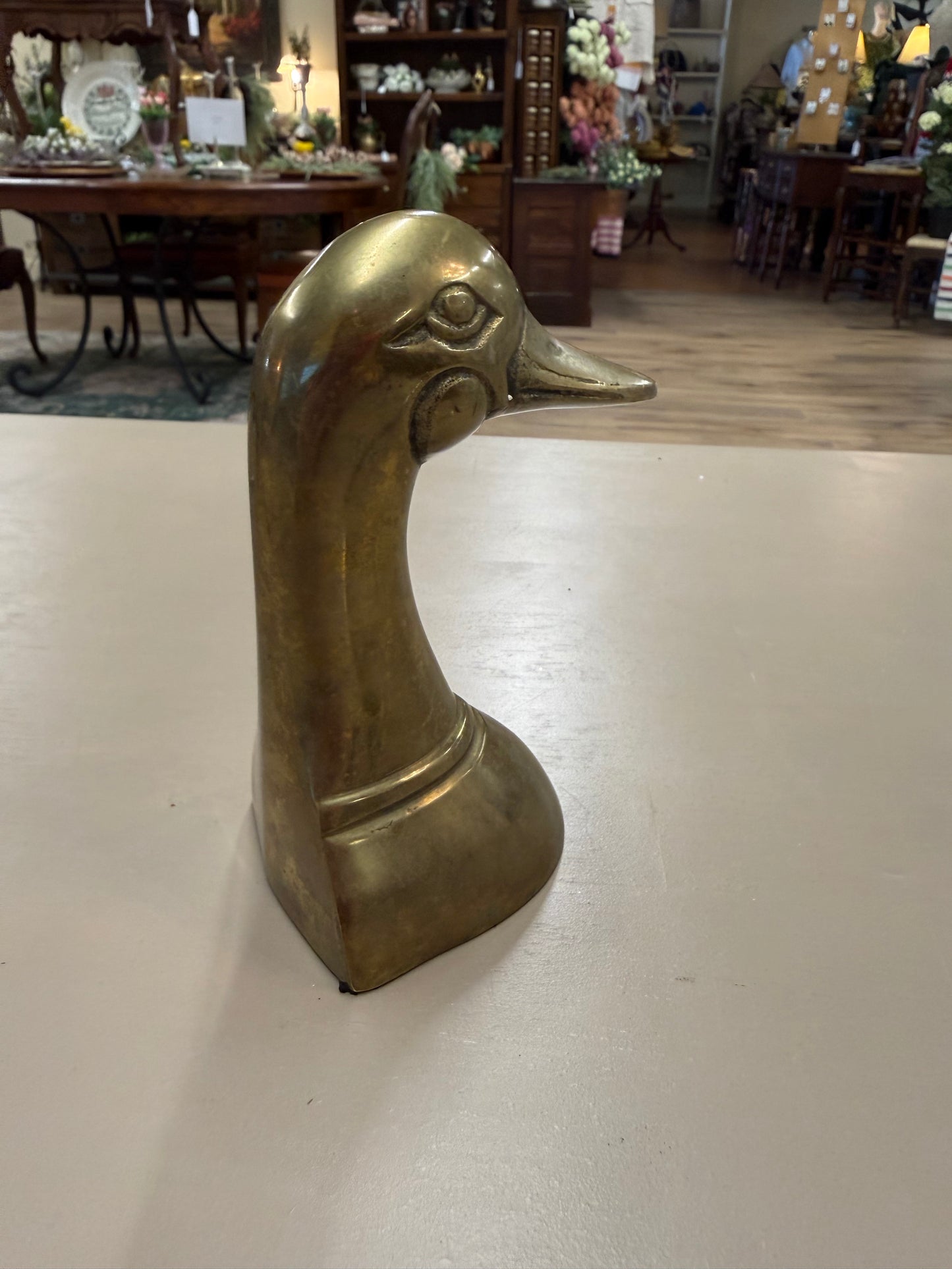 Mallard Brass Bookend