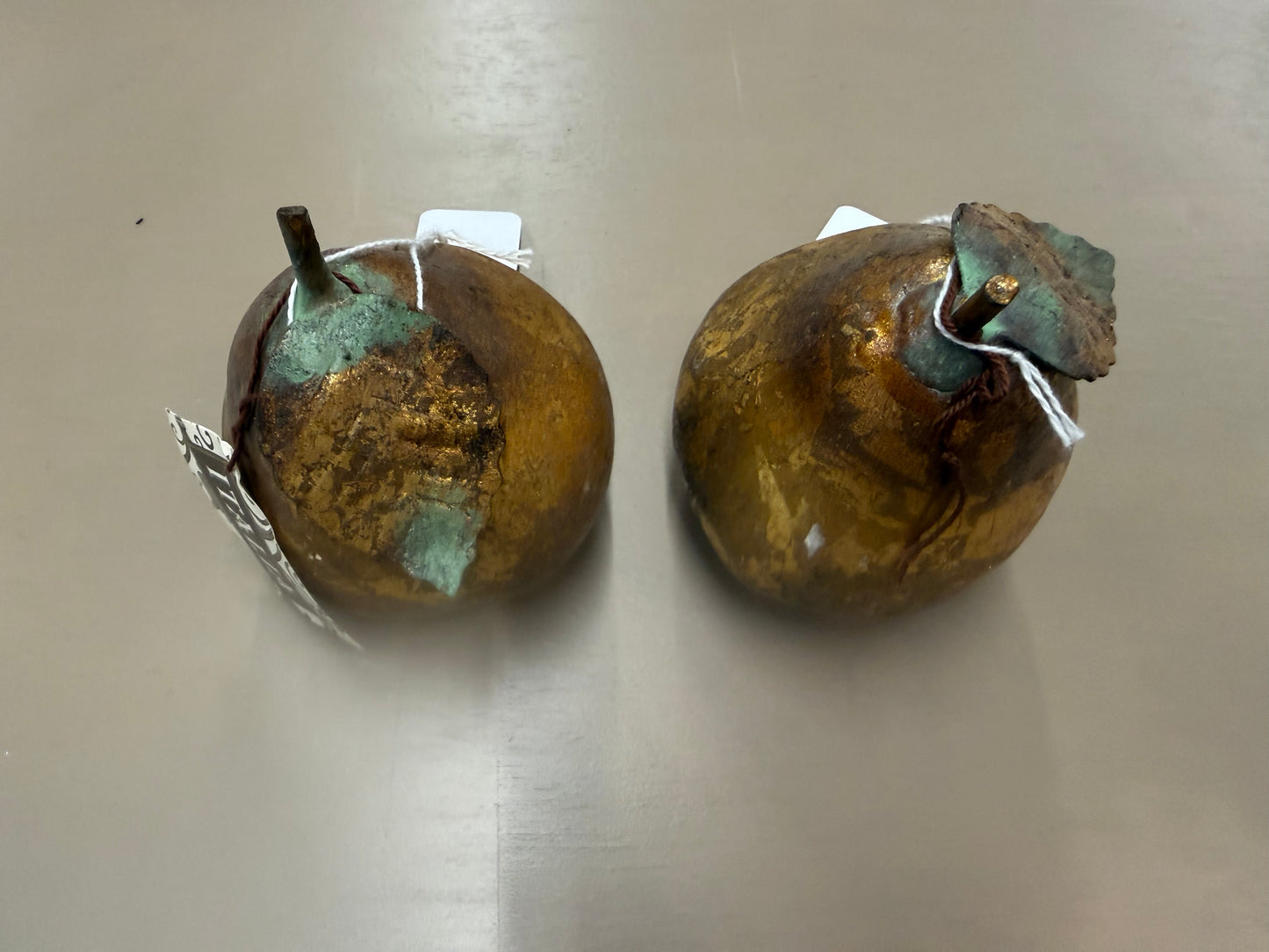 Vintage Department 56: Wrought Iron & Porcelain Pear Ornament