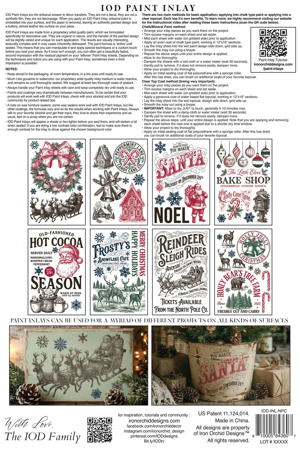 The North Pole Co IOD Paint Inlay 8x12 Pad™